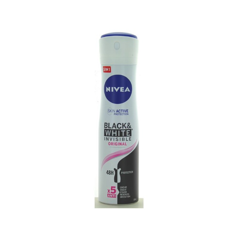 NIVEA DEODORANTE SPRAY INVISIBLE BLACK AND WHITE