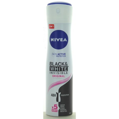 NIVEA DEODORANTE SPRAY INVISIBLE BLACK AND WHITE