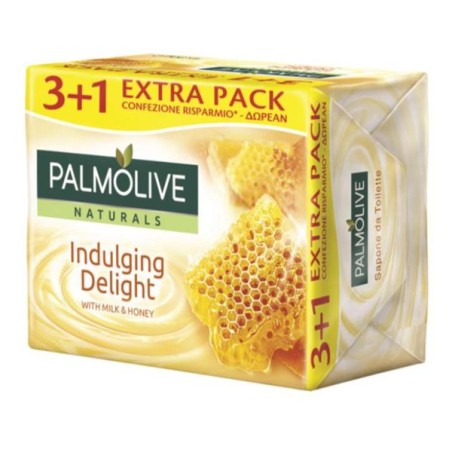 PALMOLIVE SAPONE SOLIDO 90GR 3+1 CON LATTE E MIELE