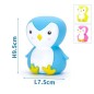 VINYL TOY  PENGUIN L9.5*W7.5CM PINK/BLUE