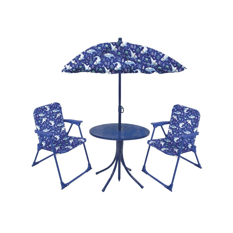 BIMBO SET TAVOLINO C/OMBR. 2SEDIE