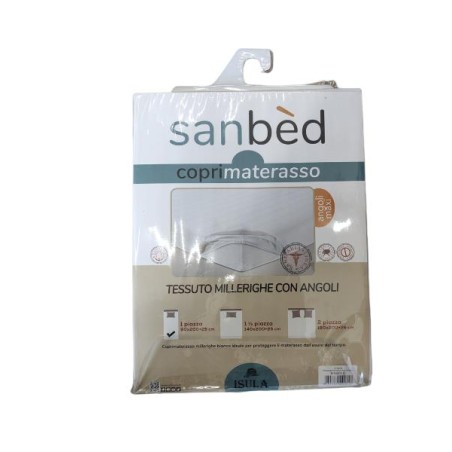 COPRIMATERASSO SANBED C/ANGOLI SINGOLO