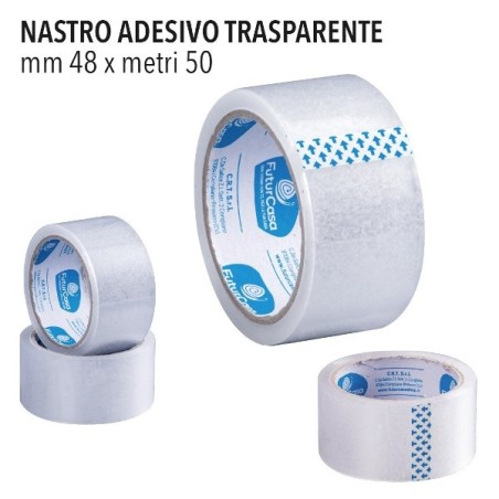 NC NASTRO ADESIVO 50MT X 48MM TRASPARENTE