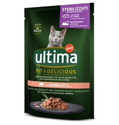 ULTIMA CAT FIT & DELICIOUS AGNELLO IN SALSA 85GR