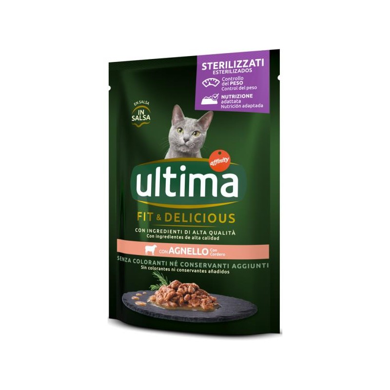 ULTIMA CAT FIT & DELICIOUS AGNELLO IN SALSA 85GR